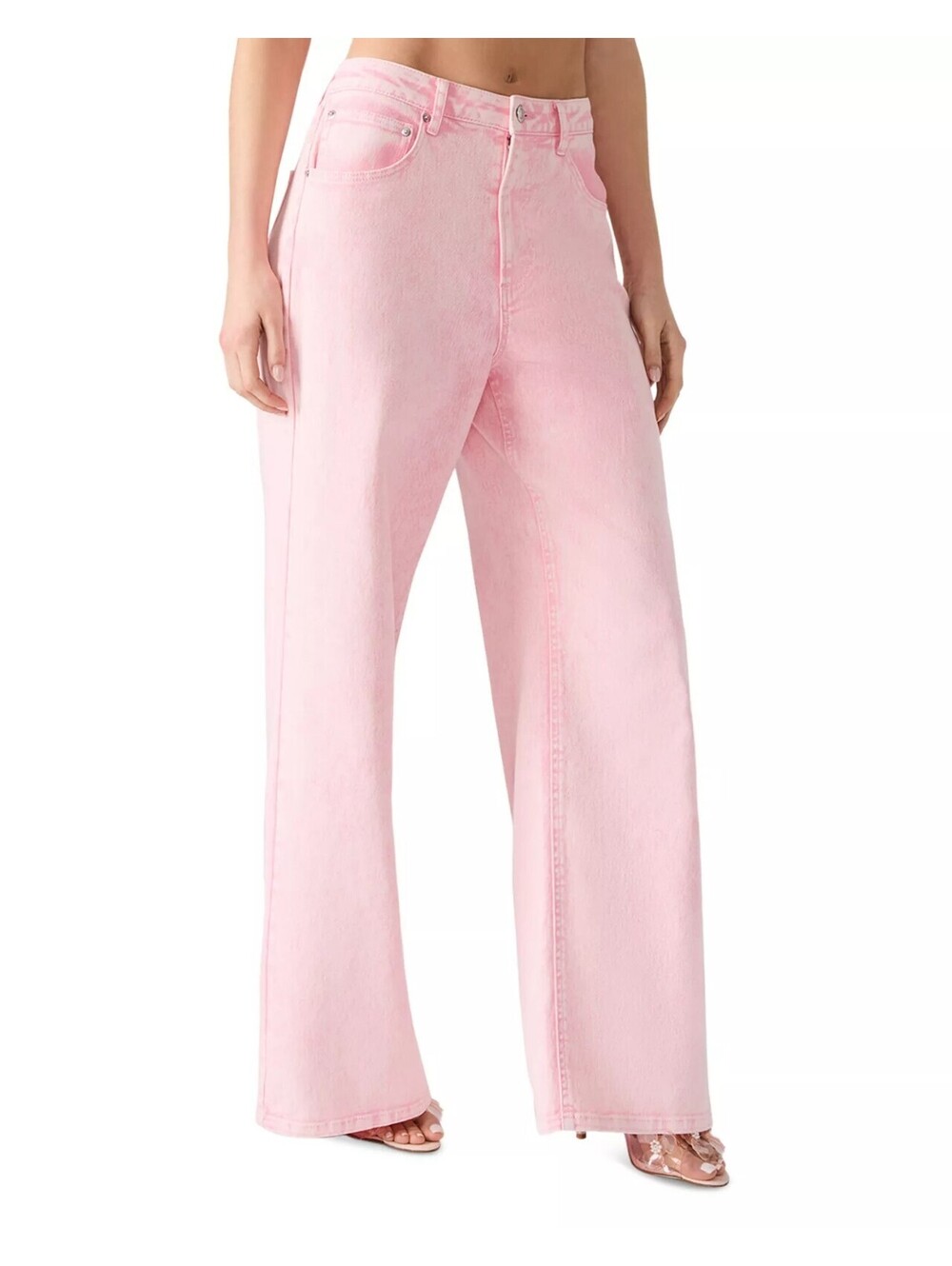 295$ Denimist Dena High Rise Wide Leg Jeans Pants Size 29 Orchid Pink